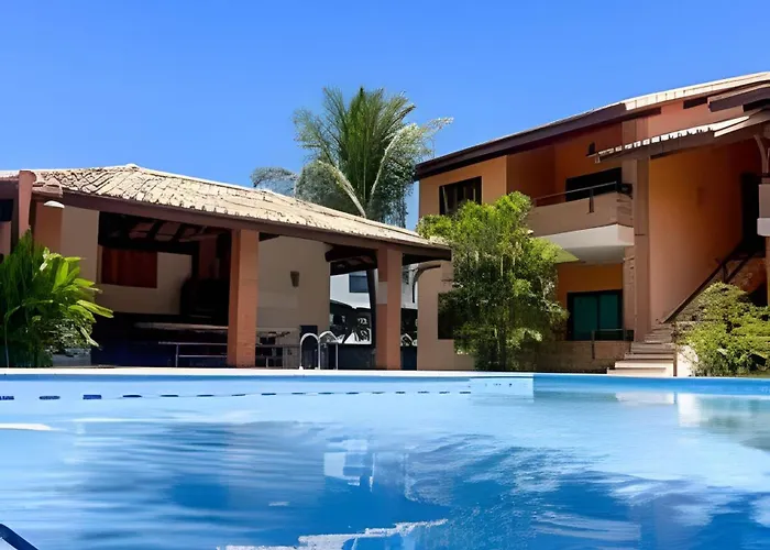 450M Da Praia Taperapuan; 2 Suites; Piscina; Wifi 300 Mbs; 2 Pavimento; Churrasqueira; Estacionamento Gratuito 1 Carro.
